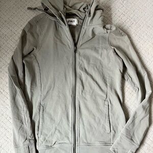 Pact Sage Green Zip-Up Hoodie
